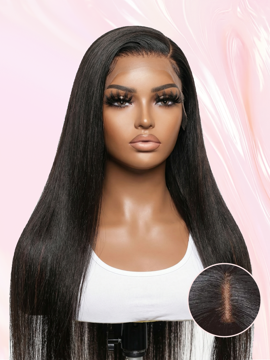 LC LUCXRY Hair Straight 180% / 250% Density Bone Straight with Baby Hair
