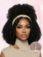 LC LUCXRY Hair  7x5 Lace Bye Bye Slip™ Natural Black Afro Kinky Curly