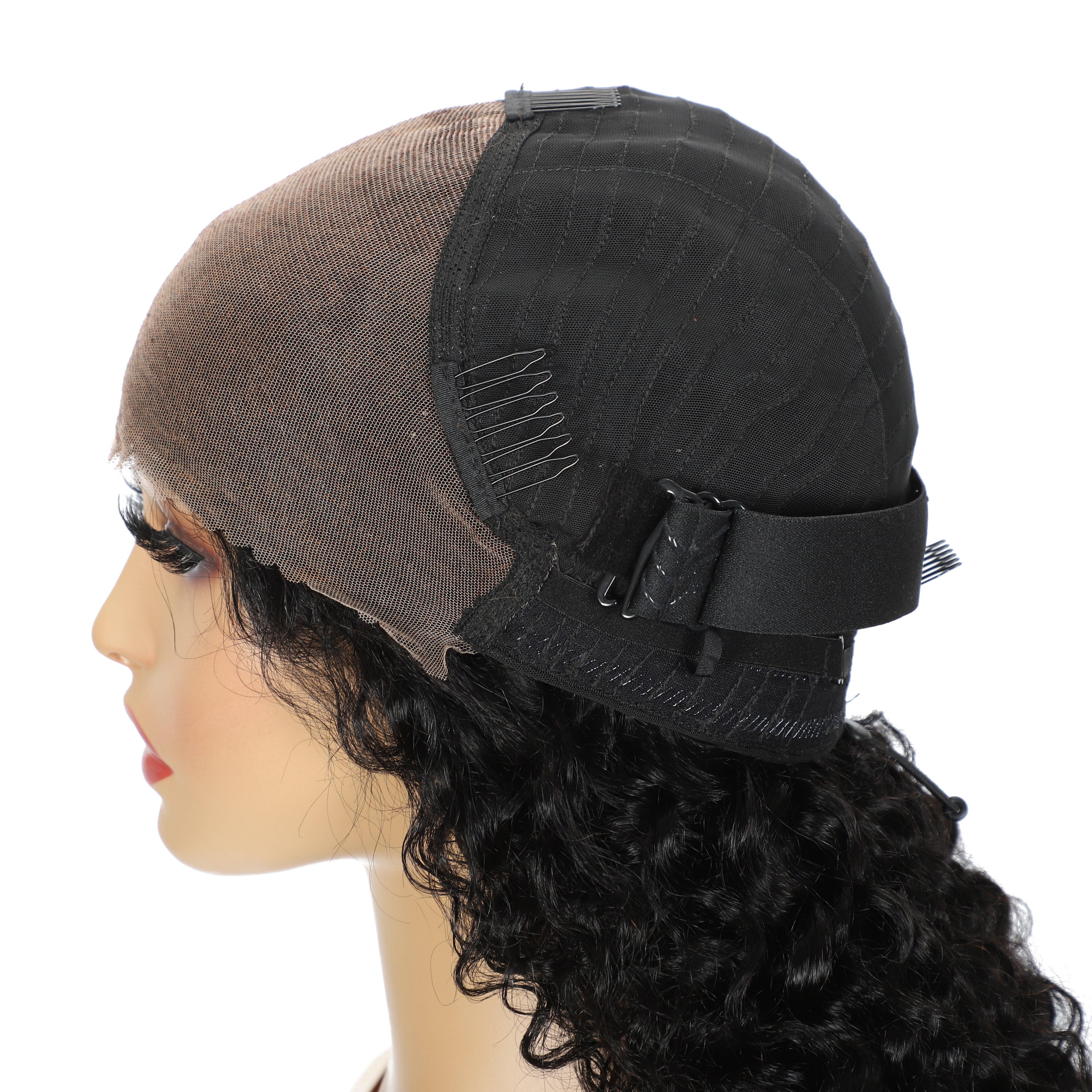 LC LUCXRY HAIR 100% Real Human Hair 250% Full Volume Burmese Curly 13x6 Frontal Glueless HD Lace Wig – Pre-Bleached Knots, Pre-Cut Lace,Natural Hairline